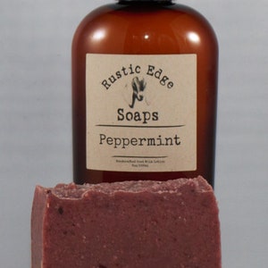 Peppermint Goat Milk Soap and Lotion Set- All natural