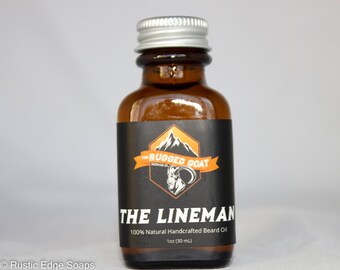 The Lineman (Cedar and Amber) Beard Oil by the Rugged Goat Grooming Co.