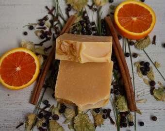 Spicy Orange Beer & Goat Milk Soap- All Natural