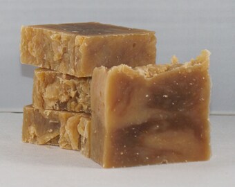 Oatmeal Honey Goat Milk Soap Bundle, 4 bars