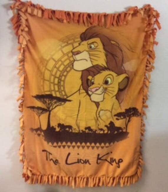 lion king plush blanket