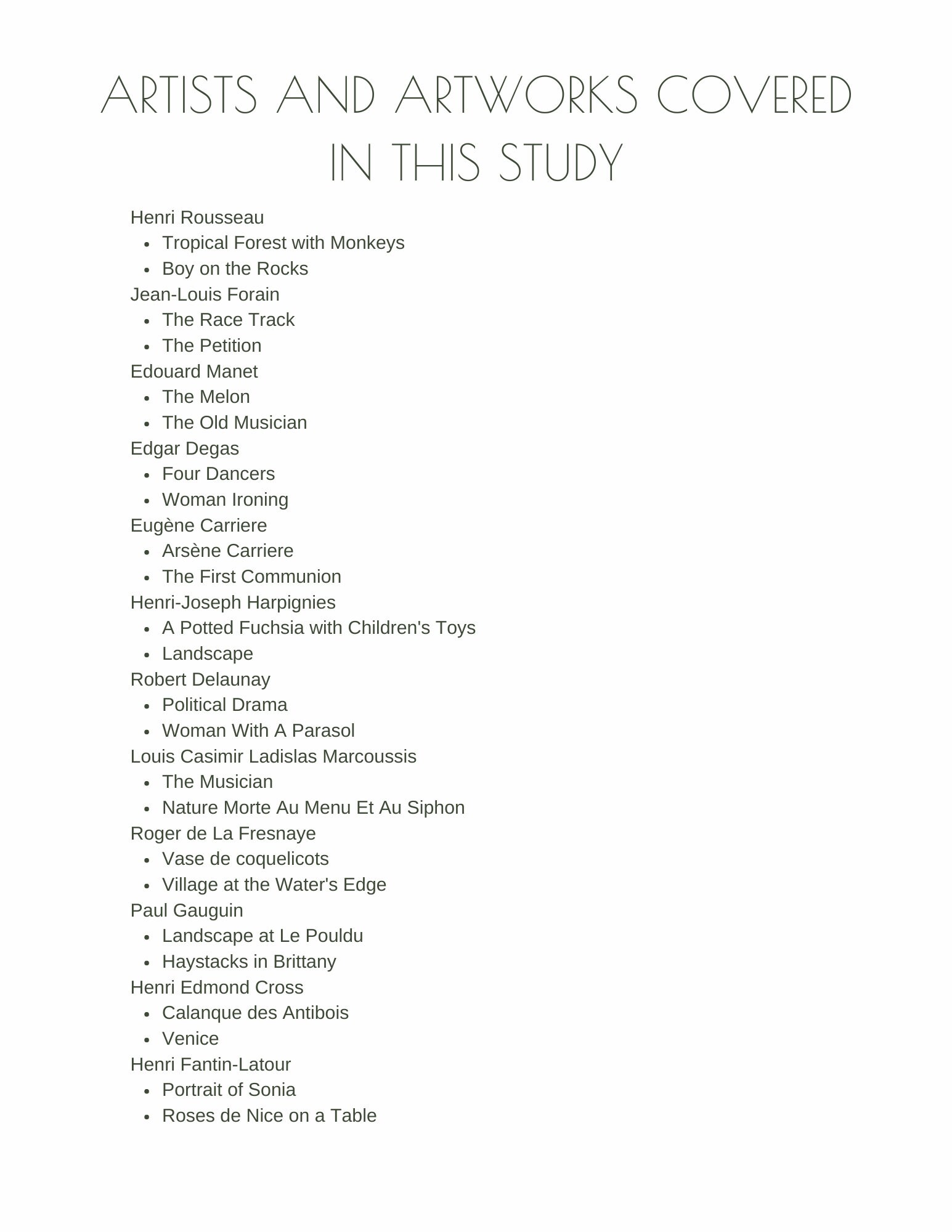 Homeschool Artist Study Printable Charlotte Mason Homeschool Lessons ...