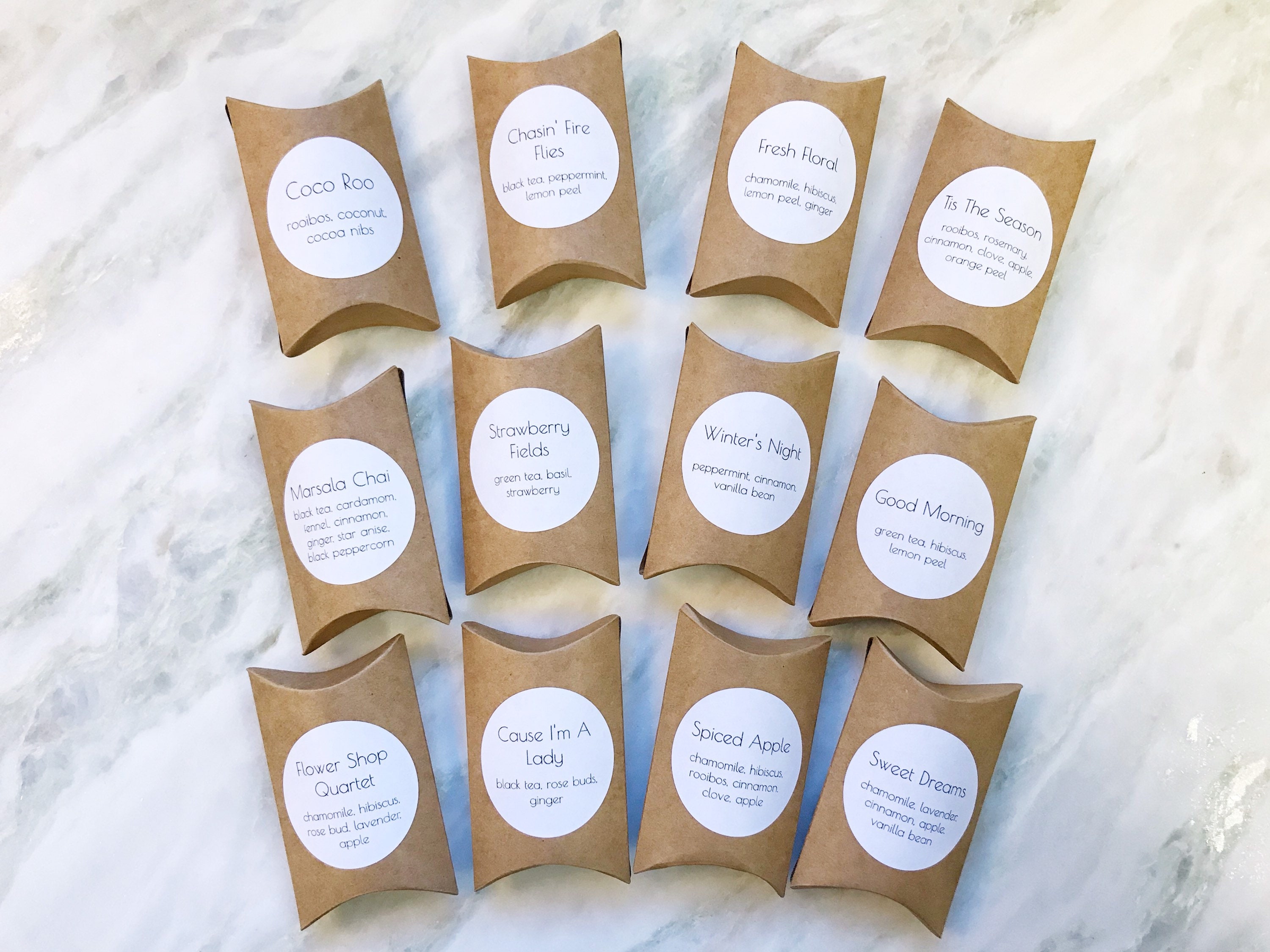 Loose Leaf Tea Sample Box tea samples sample gift box loose Etsy