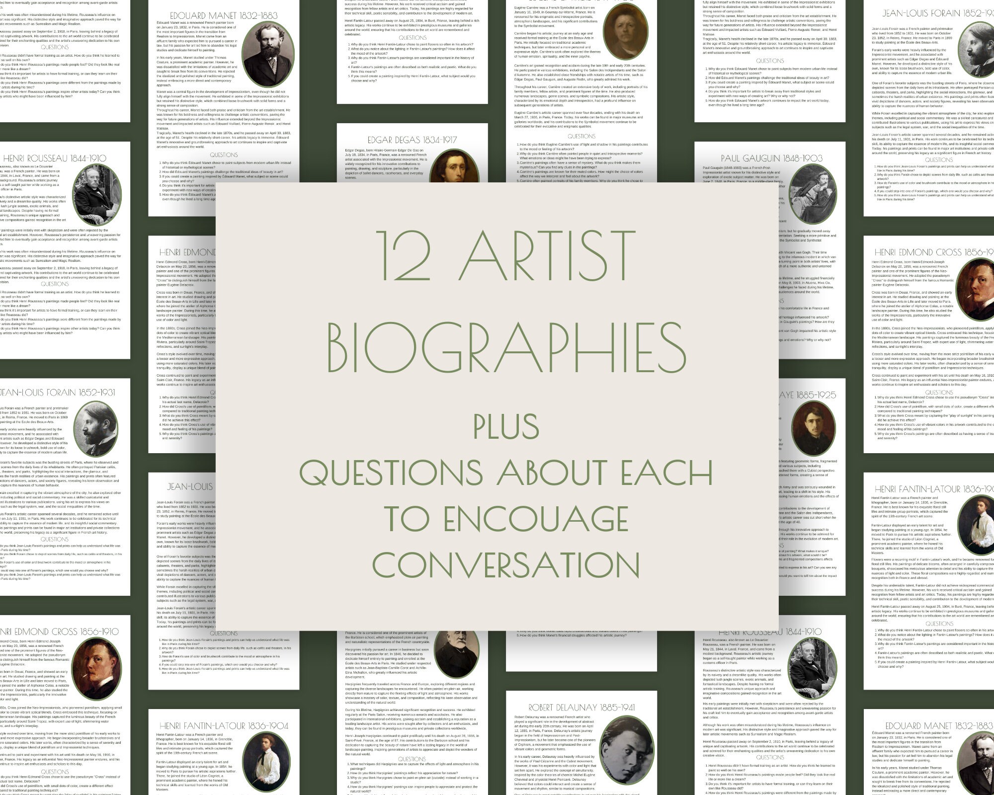 Homeschool Artist Study Printable Charlotte Mason Homeschool Lessons ...