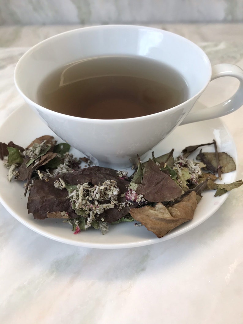 White Sage Organic Loose Leaf Tea Blend Sage Tea Blueberry Etsy