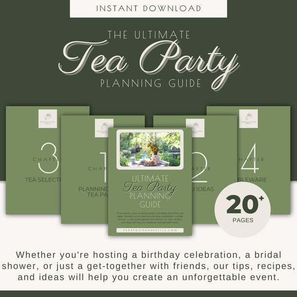 Tea Party Hosting Guide Tea Party Ideas Hosting E-book For Tea Party Event
