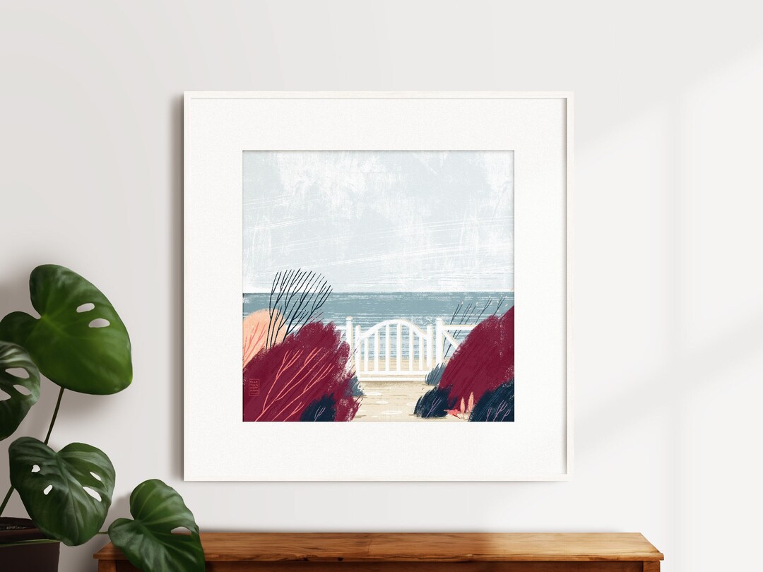 Sea View Art Print Wadden Sea Friesland North Sea Baltic Sea Etsy