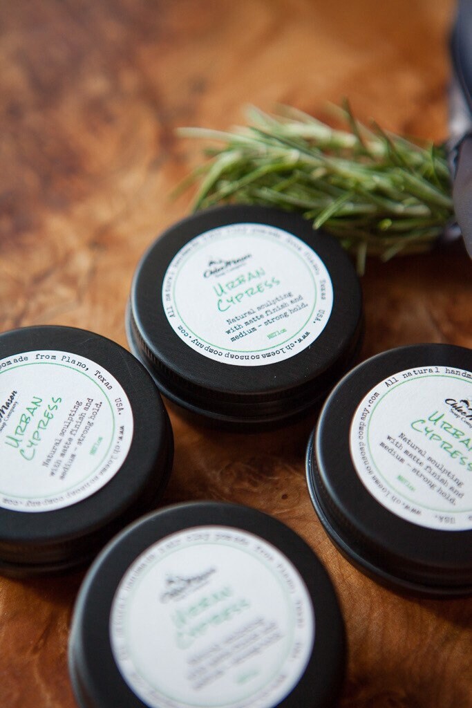 All Natural Hair Clay Pomade. Urban Cypress. Pomade With Etsy