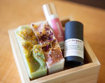 Custom Soap and Lip Balm Gift Set, Mother's Day Birthday Graduation Gift