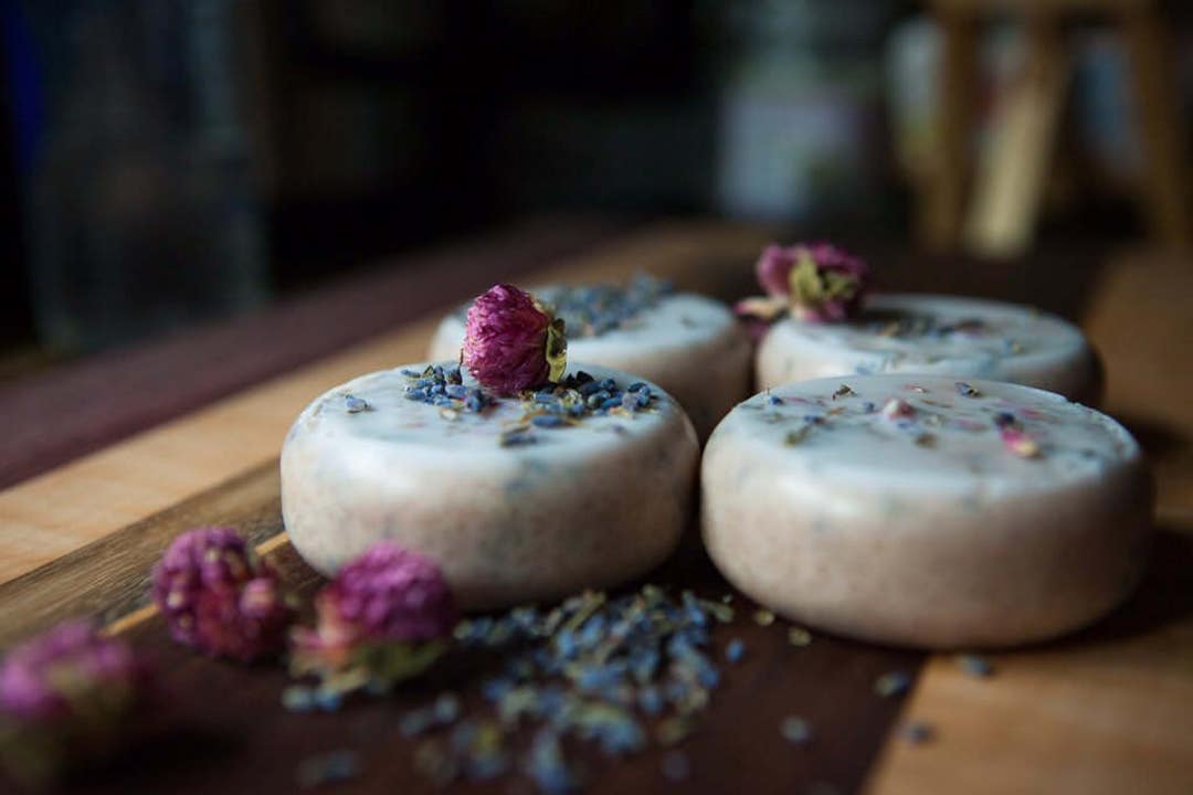 In Shower Lotion Bar. Pink Lavender. Moroccan Clay Gentle Etsy