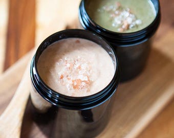 Apple Cider Vinegar Hair and Scalp Cleansing Salt Scrub.  For All Hair Type.