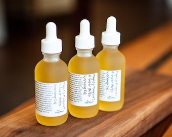 Mugwort Warming Massage Oil.  Ginger and Lavender.  Herbal Oil.  Angelia Root.