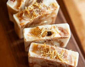 Ringelblumen- und Kurkuma-Doppelmilch-Shampoo-Bar