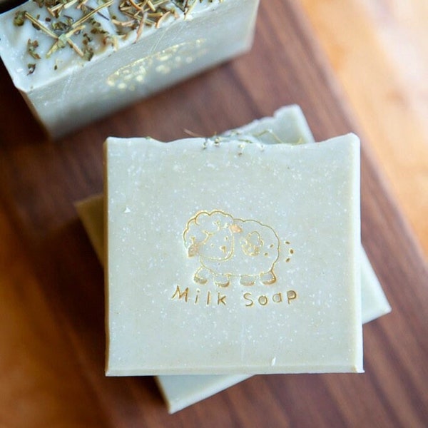 The Apothecary Goat Milk Soap.  Essential Oil Soap with Eucalyptus, Rosemary, Lemon, Pine.  All Skin Types.  Face Wash.  Body Wash.