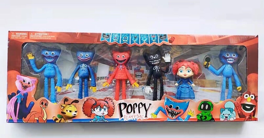 A playful toy character from the video game poppy playtime