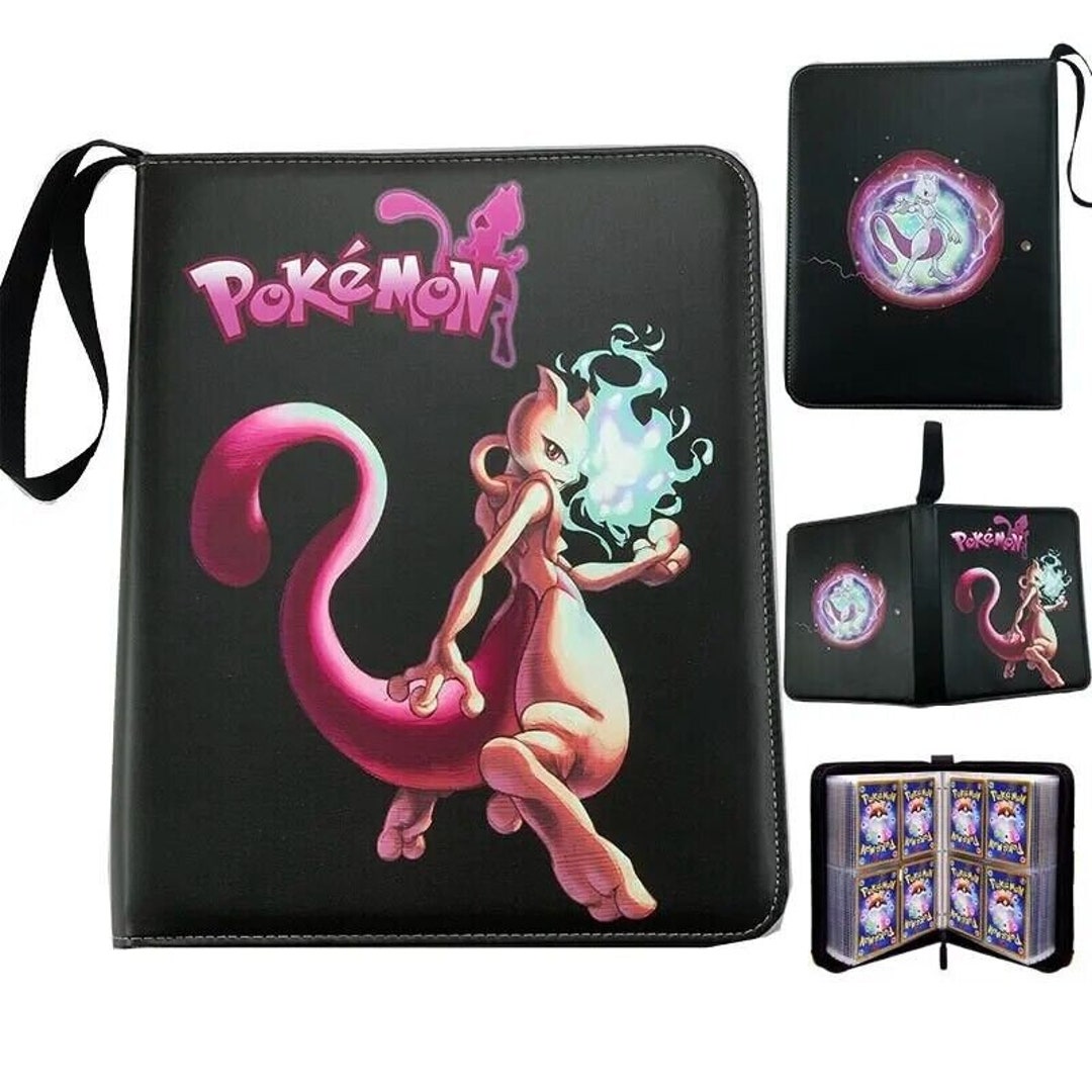 Pokemon Trading Card Binder Album Book Holder Case Pockets Fits 400