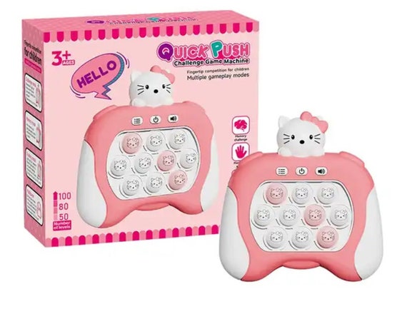 Hello Kitty Pink Pop Push It Game Controller Sensory Fidget Toy Electronic  Battery Whack A Mole Gift Popping Game 