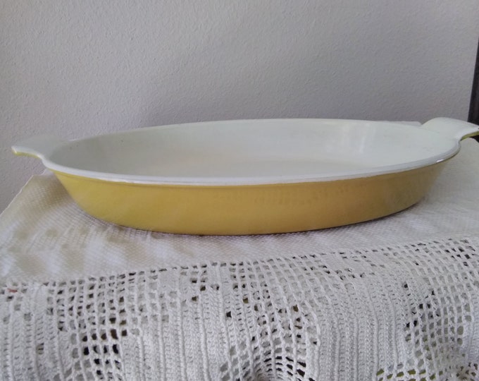 Descoware, Made in Belgium, Cast Iron Enameled Casserole, Marked 14H