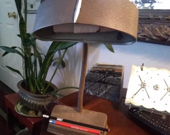 Art Deco Gooseneck Desk Lamp, Steampunk Industrial Metal