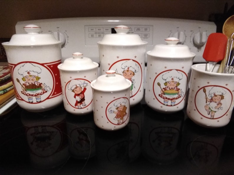 Vintage Campbell's Soup Canister set with lids Cookie Jar Etsy
