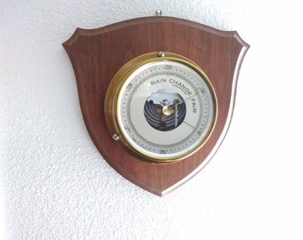 Taylor brass barometer marked compensated, Rochester, N.Y., U.S.A.