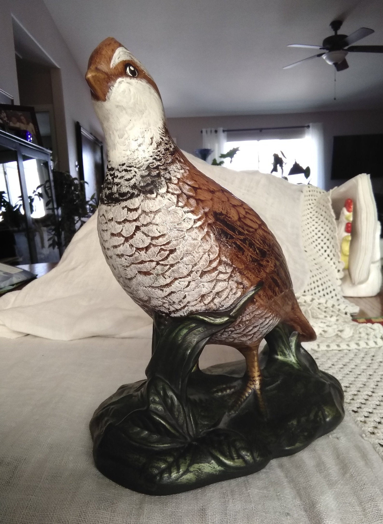 Vintage Holland Mold Quail Figurine Planter. Hand Made and Etsy