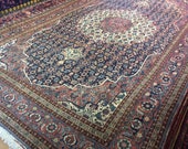 Rug Sale 11.4 x 7.6 ft Turkish vintage rug 345 x 230 cm room sized semi antique carpet 11 x 8 ft persian style midcentury