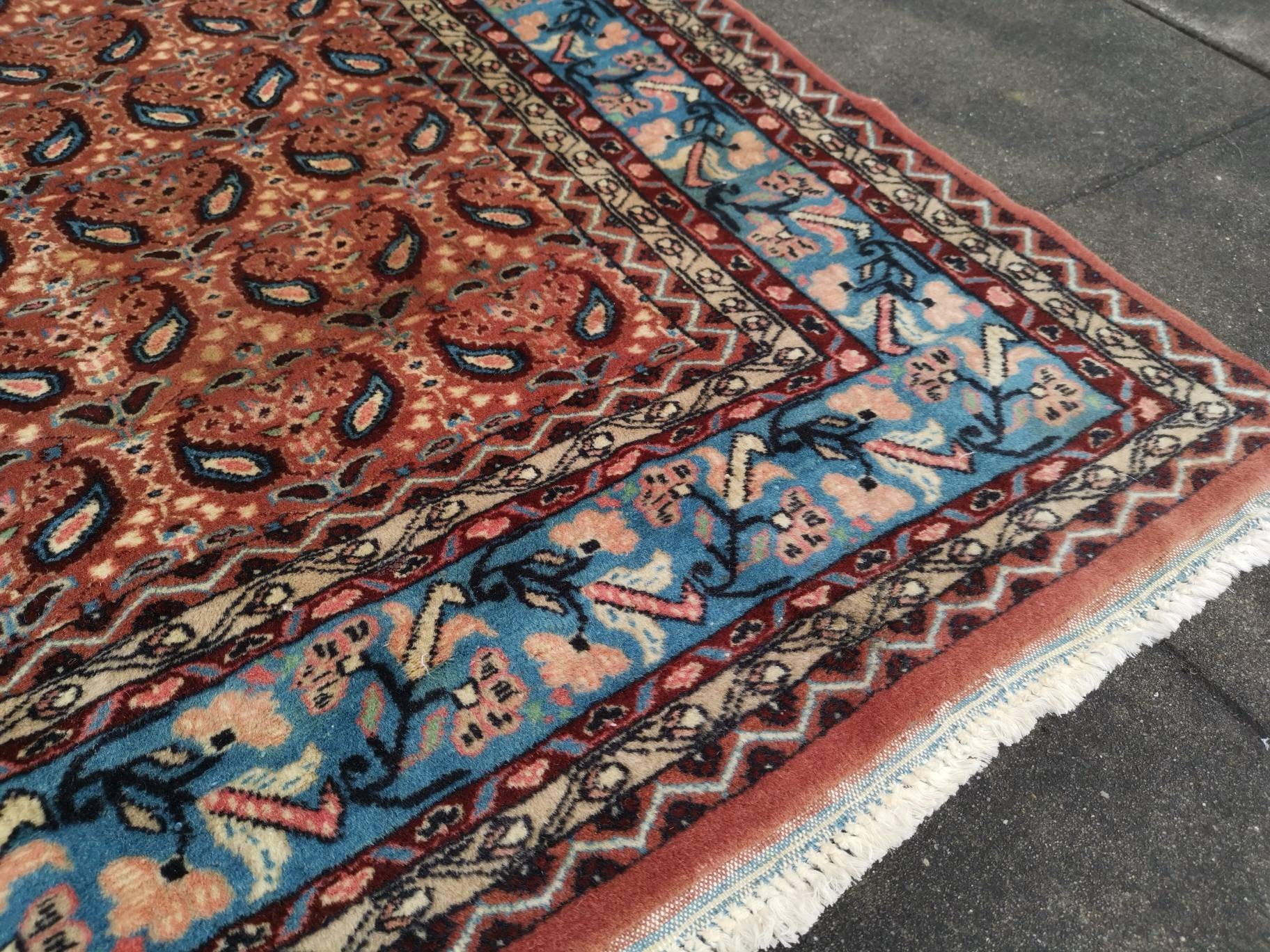 7.2 x 4.7 ft Kashmir Rug Vintage very fine quality pure wool | Etsy