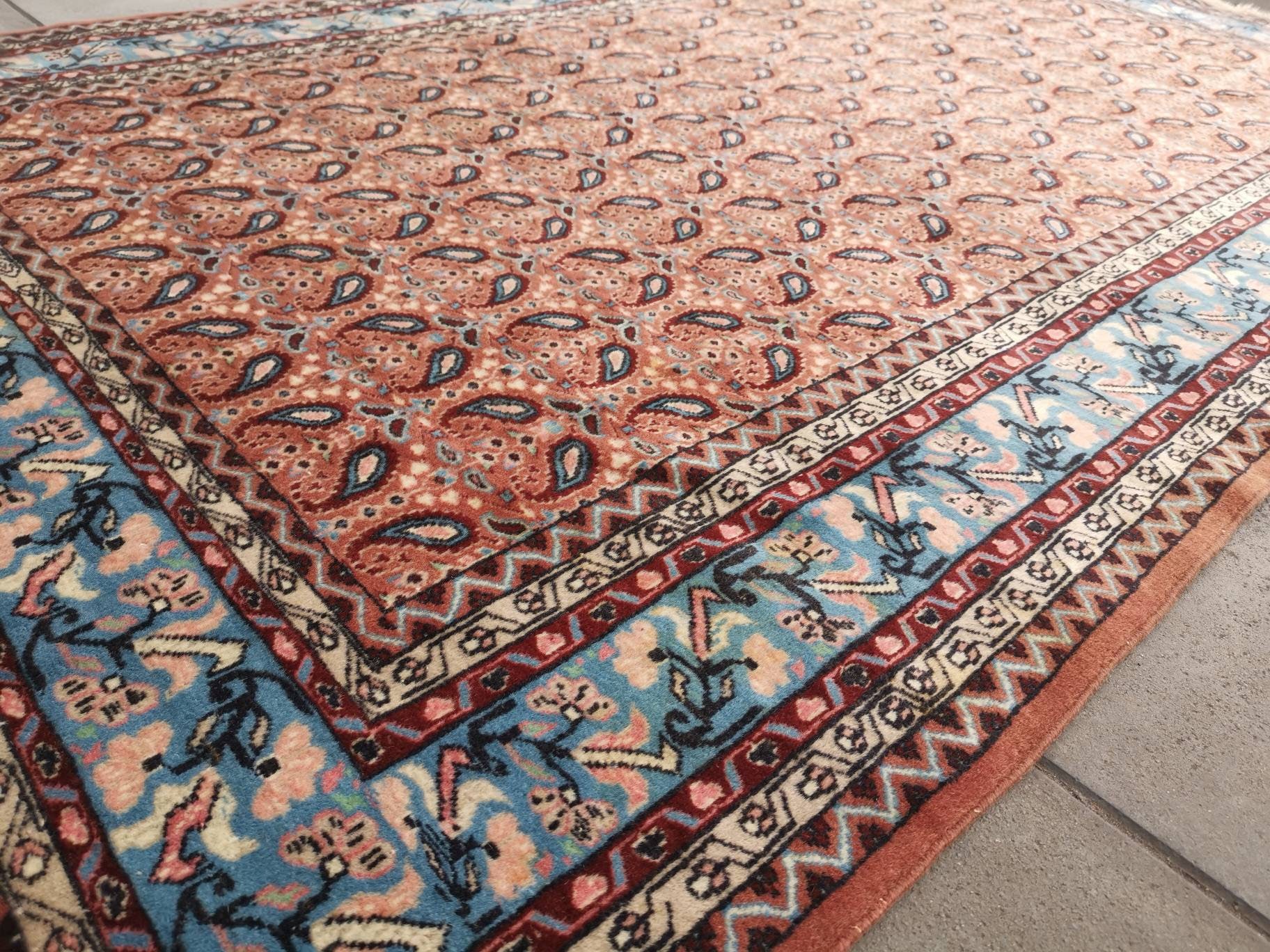 7.2 x 4.7 ft Kashmir Rug Vintage very fine quality pure wool | Etsy