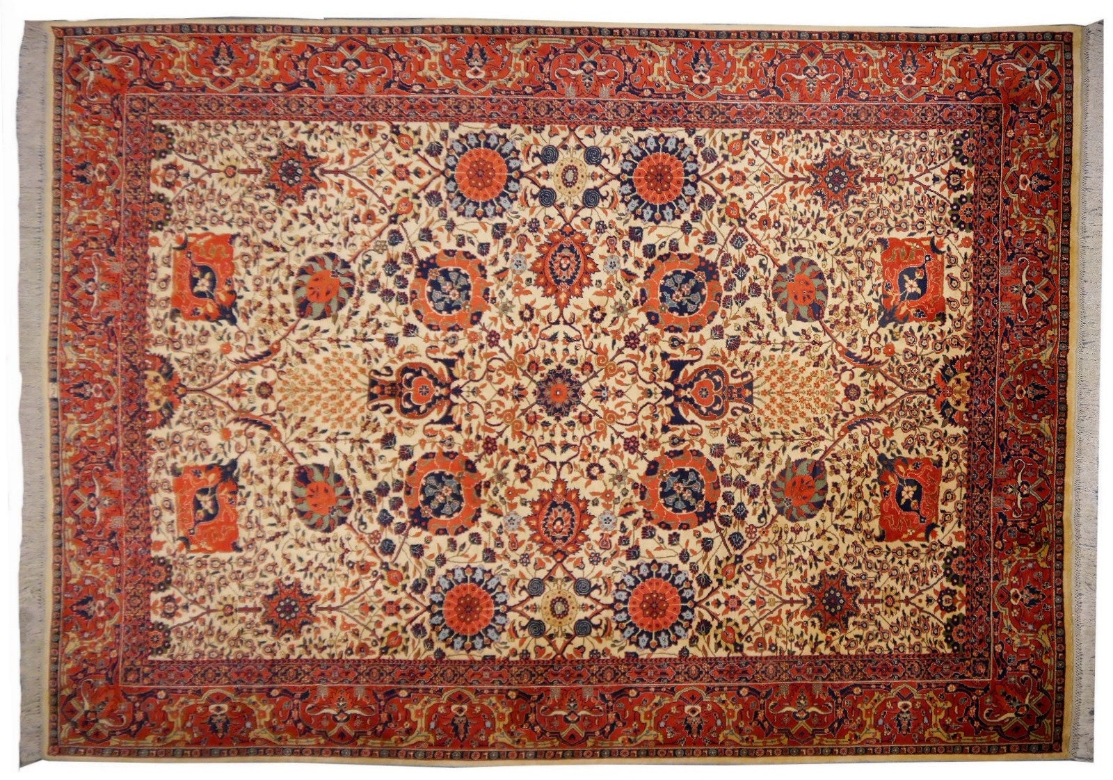 5' 7 x 8' 9 ft Wool Traditional Persian Chobi Design Handmade Agra Rug Maroon 5' 7 x 8' 9 ft Wool Traditional Persian Chobi Design Handmade Agra Rug Maroon