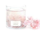 The Botanical Collection  - Anjou Fig Tree | Floral Pink & Rose Glass | Scented Candle | Home Decor| Housewarming | Gifts | Tokyncandles