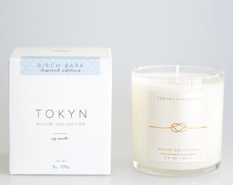 Seasonal Exclusive Birch Bark - Musubi Collection | Hand-Poured | Scented Soy Candle | Gift | Tokyncandles
