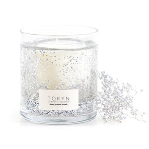 The Botanical Collection - All that Sparkles | Scented Candle | Silver | Birch Bark | Gift | Botanical Candle | Tokyncandles