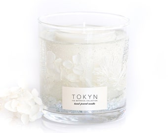 The Botanical Collection - Warm White Floral | Ginza Rose Japonica | Scented Candle | Gift | Luxury Candle | Botanical Candle | Tokyncandles