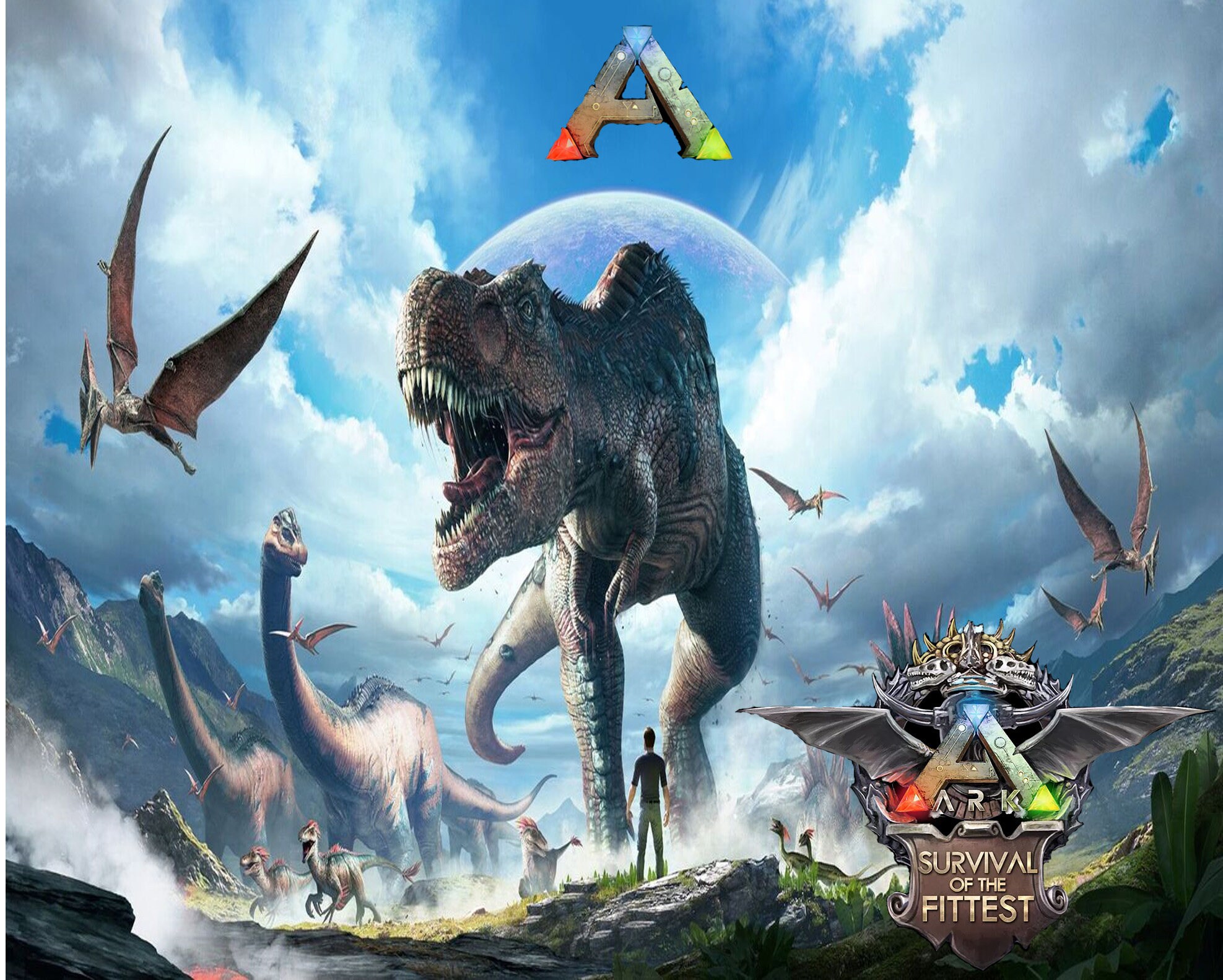 ARK survival evolved digital poster wallpaper Etsy