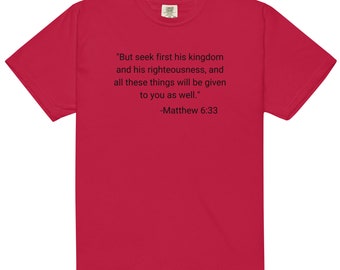 Matthew 6:33 Mens Tee