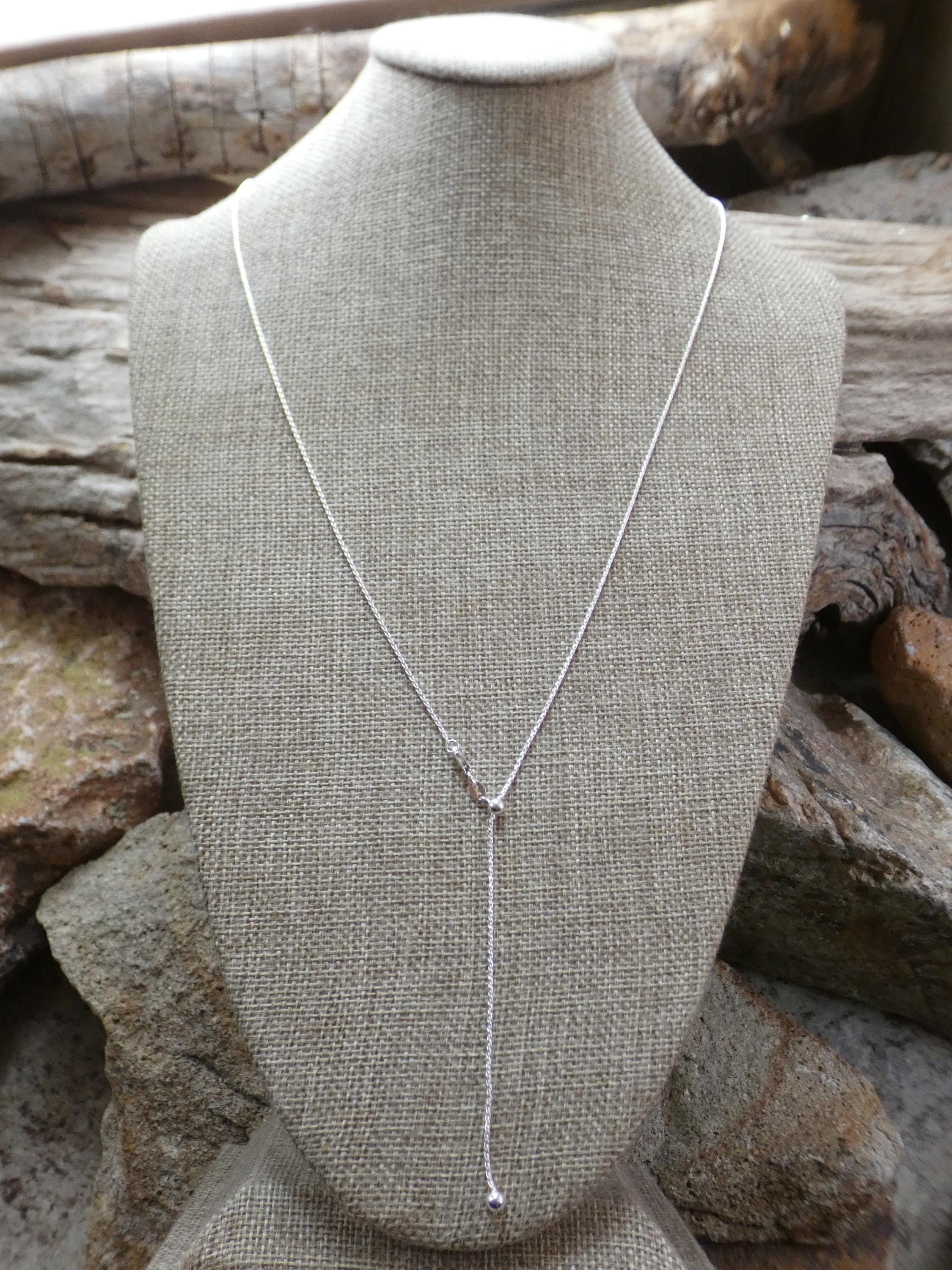 Sterling Silver 925 ADJUSTABLE Wheat Chain 1.0 Mm 30 Inch Longest