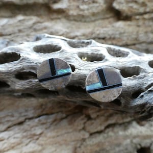 Oeil de tigre, onyx noir, opale, pierres précieuses fabriquées à la main en argent sterling, cercle rond, petites boucles d'oreilles montantes 925, livraison gratuite, sac cadeau neuf AF19