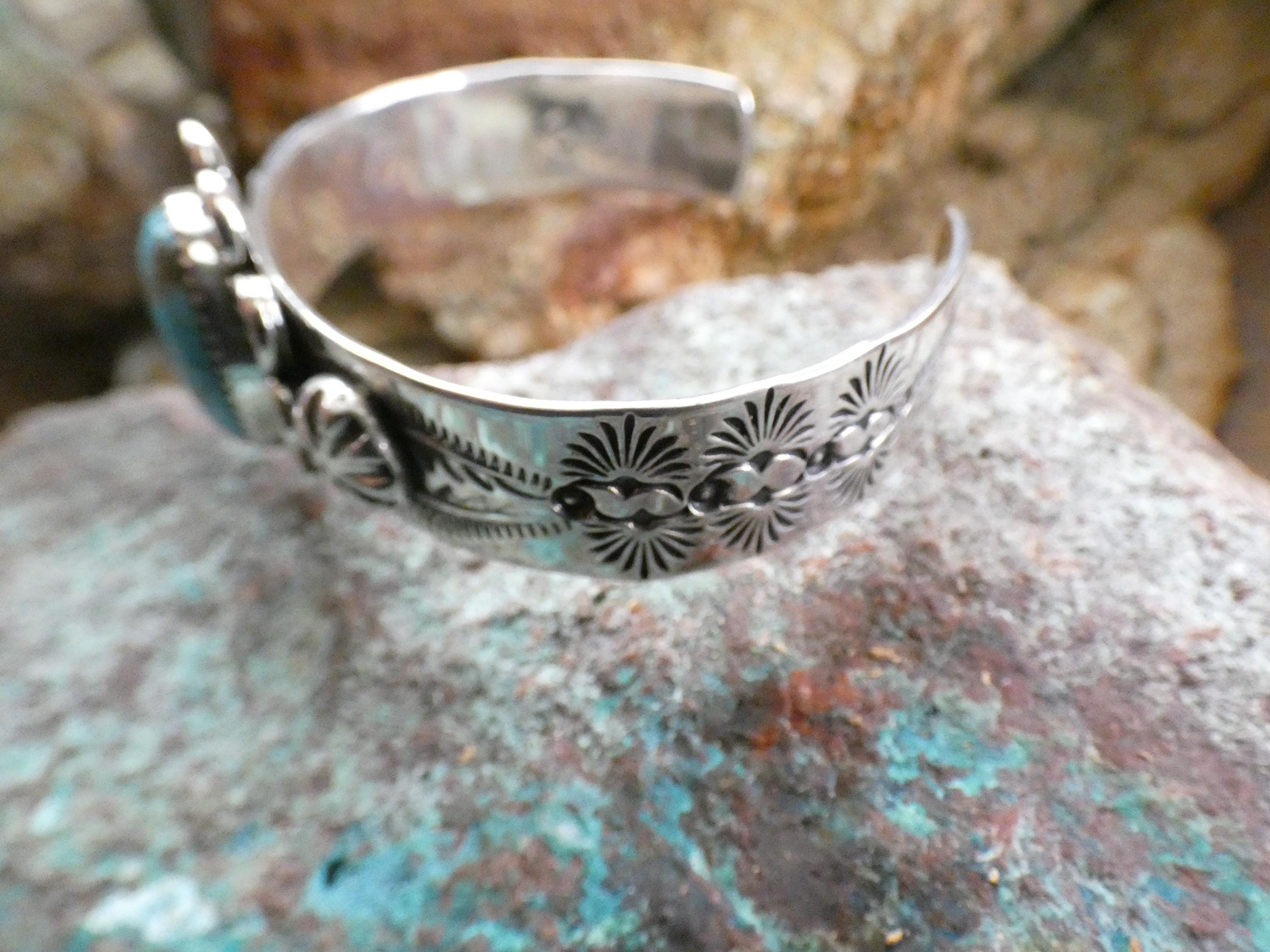 Navajo Sterling Silver 925 Hallmarked Hand Stamped Handcrafted