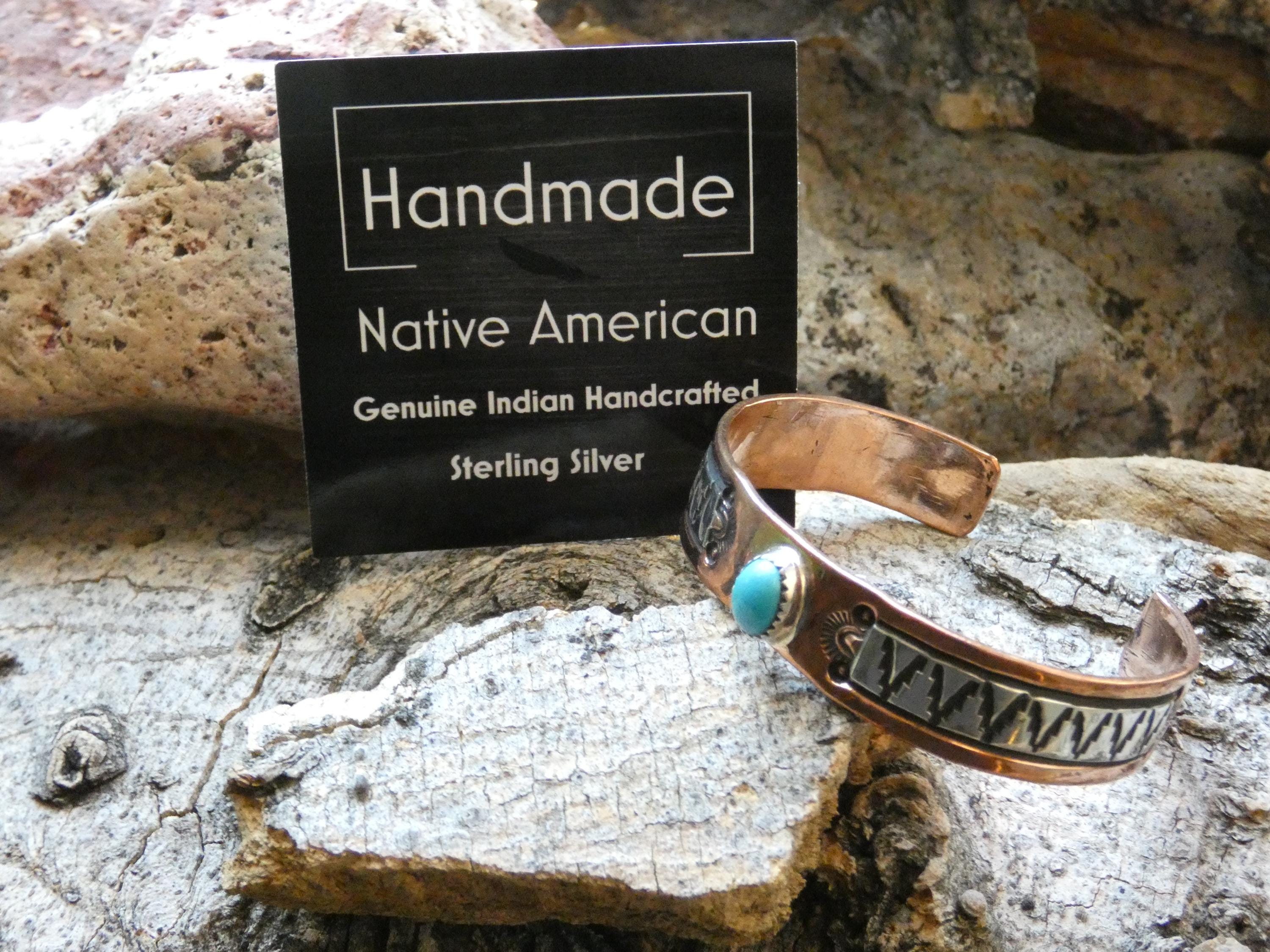 Native American Navajo Hand Stamped Handcrafted Copper
