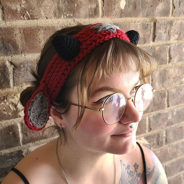 Baphomet Headband Crochet Pattern