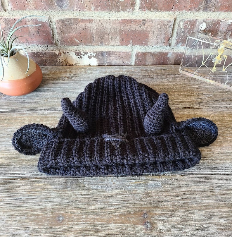 Baphomet Beanie Hat Crochet Pattern image 4