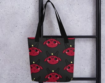 Baphomet Pattern Tote Bag