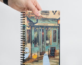 Spiral Ghost Cafe Notebook