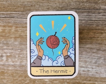Crochet Tarot Card Sticker