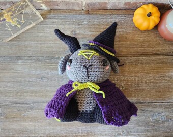 Halloween Witch Costume Baphomet Crochet Amigurumi