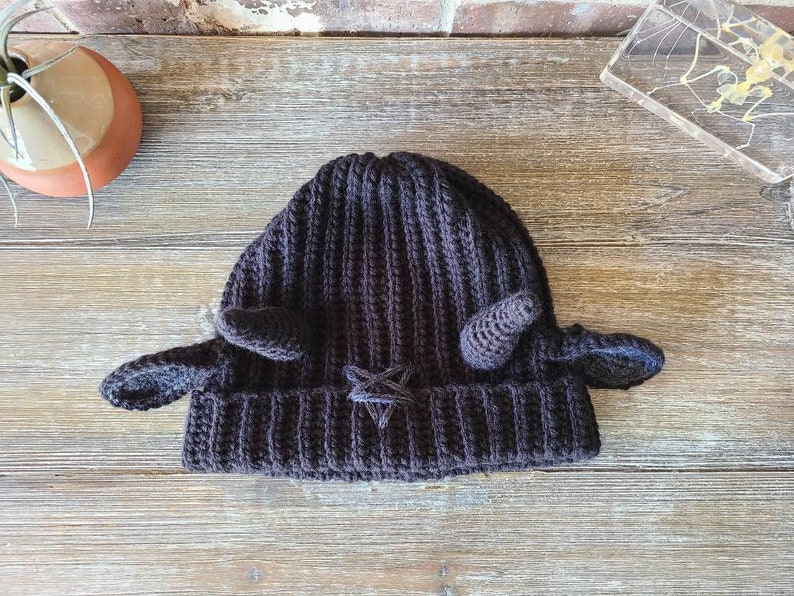 Baphomet Beanie Hat Crochet Pattern image 5