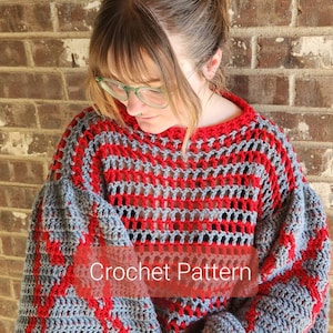 Cropped Pentagram Sweater Crochet Pattern