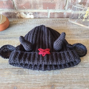 Baphomet Beanie Hat Crochet Pattern image 2