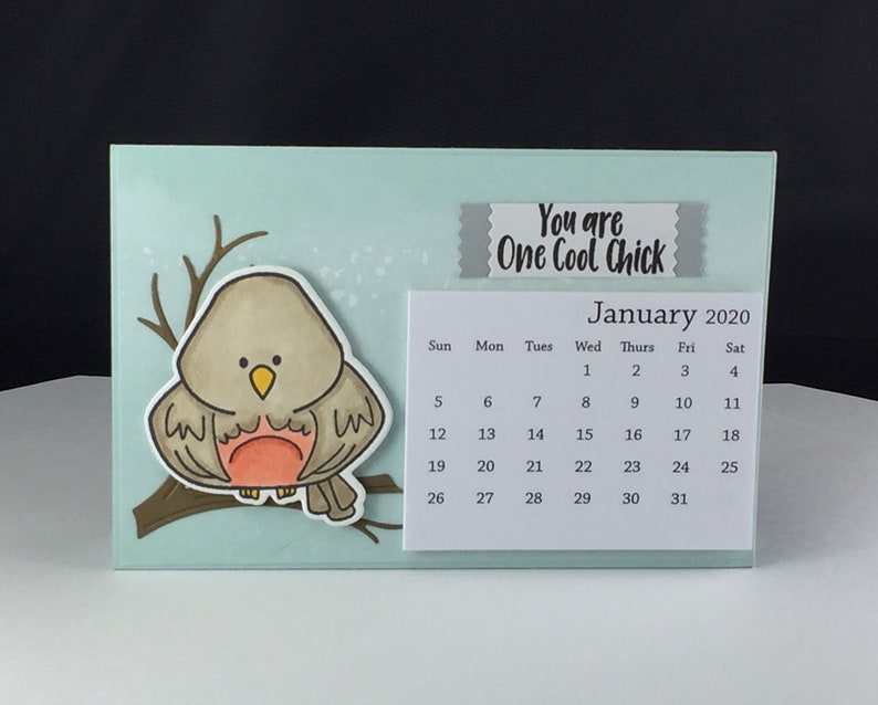 2020 Bird Stand Up Desk Calendar Etsy